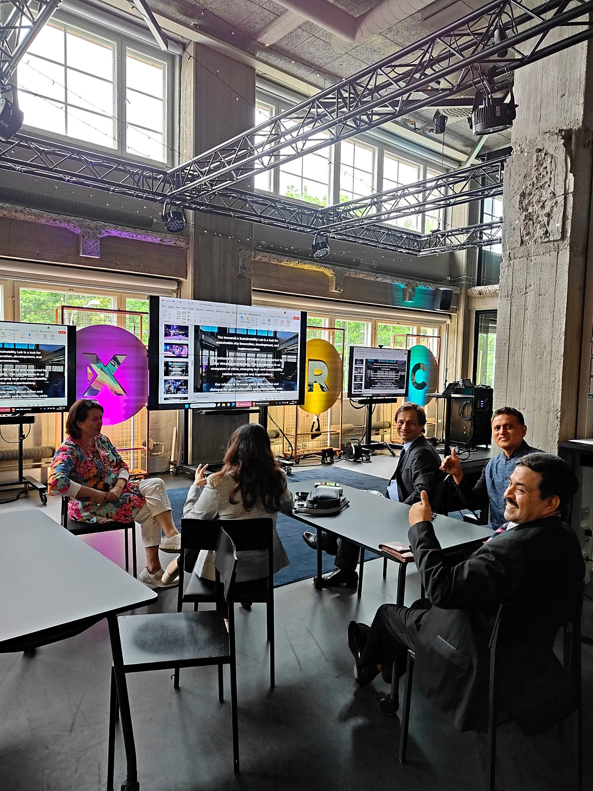 NuShores team in a technology and innovation workshop